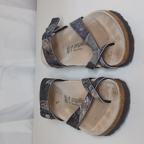 Birkenstock Papillio Women's Tabora Gray Floral Birko-Flor Sandals l EU 41 US 10 - Picture 7 of 10